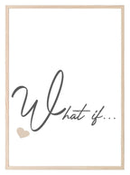 What If Print | Thought Provoking Wall Art - Larosier Prints