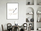 What The FORK Is For Dinner Print | Fun Kitchen Wall Art - Larosier Prints