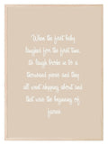 When The Baby Laughed For The First Time Print | Nursery Wall Art - Larosier Prints