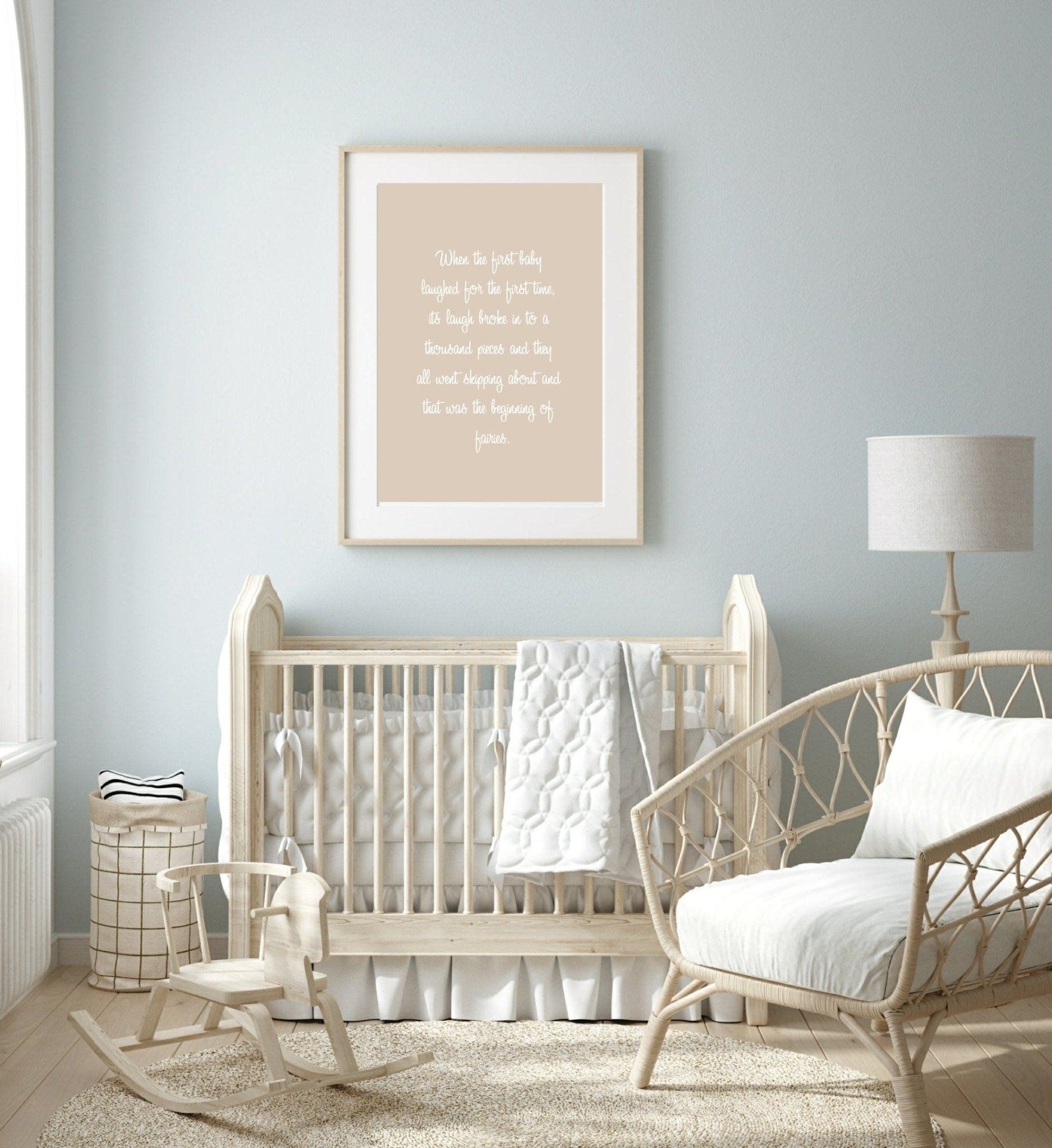 When The Baby Laughed For The First Time Print | Nursery Wall Art