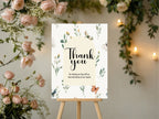 Wildflowers Wedding Thank You Sign