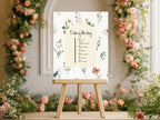 Wildflowers Wedding Order of the Day Sign