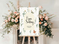 Wildflowers Wedding Open Seating Sign