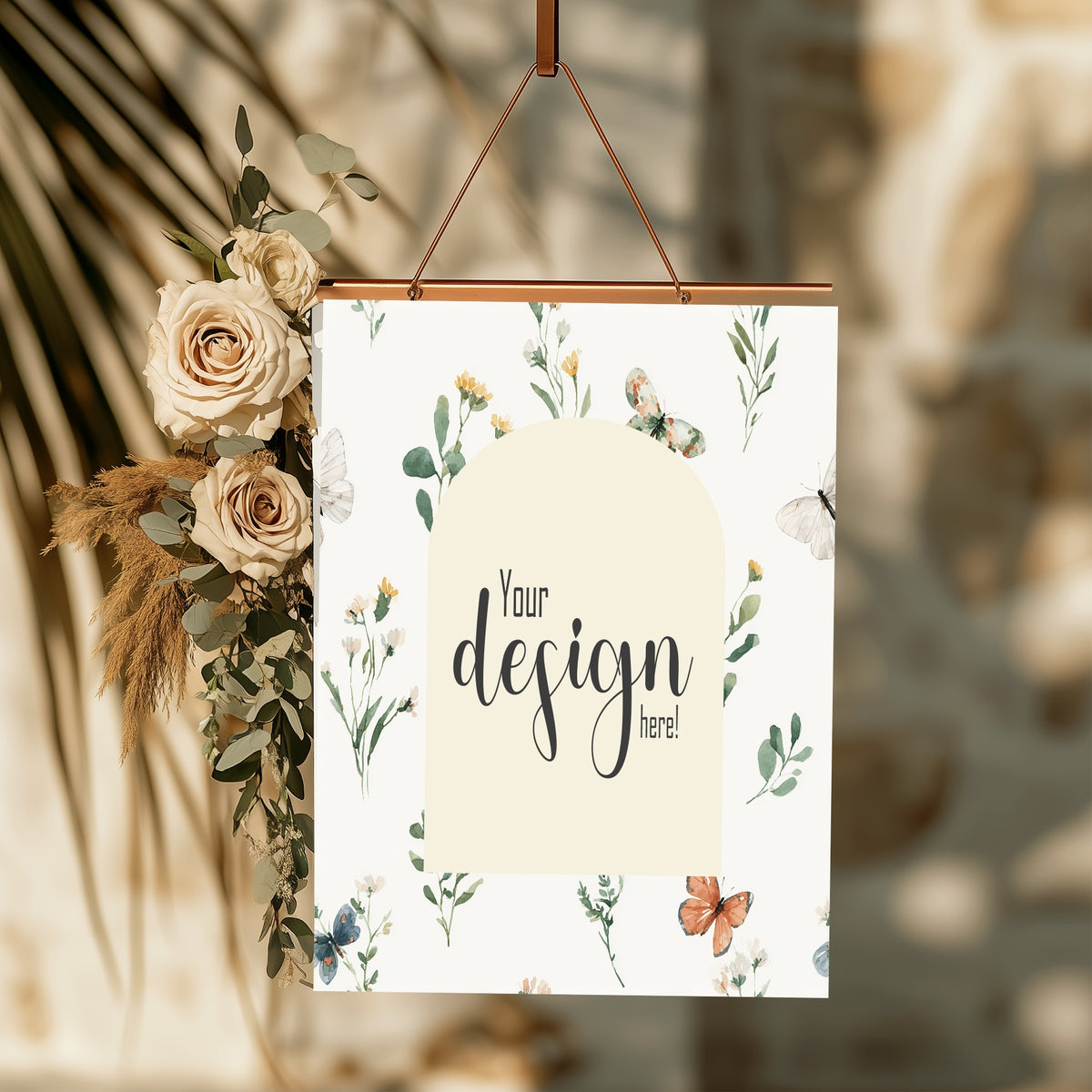 Wildflowers Wedding Custom Wording Sign
