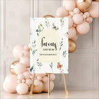 Wildflowers Wedding Favours Sign