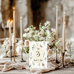 Wildflowers Personalised Wedding Table Numbers
