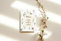 Wildflowers Wedding Menu Cards | Pack of 10