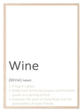 Wine Definition Print | Fun Wall Art - Larosier Prints