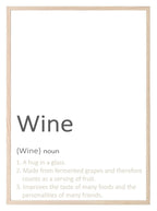 Wine Definition Print | Fun Wall Art - Larosier Prints