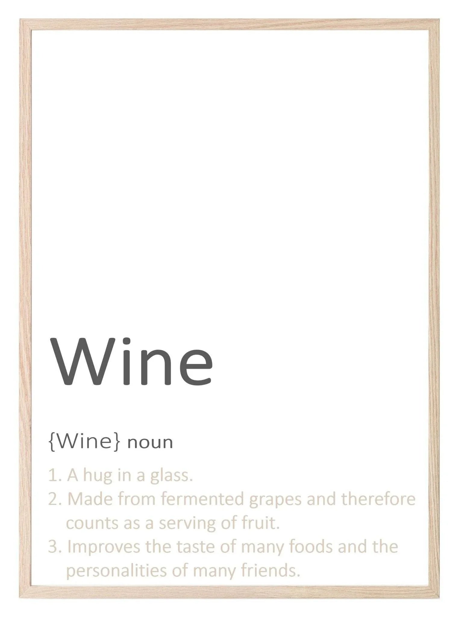Wine Definition Print | Fun Wall Art - Larosier Prints