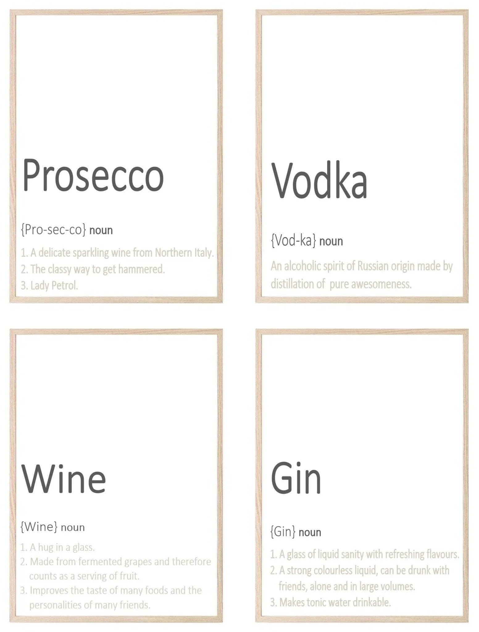 Wine Definition Print | Fun Wall Art - Larosier Prints