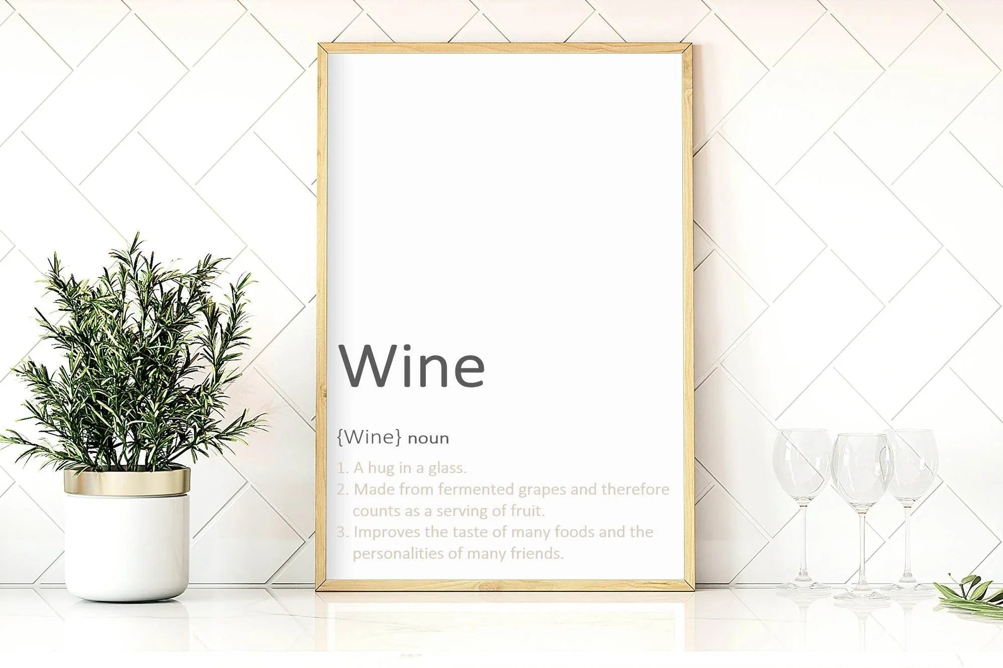 Wine Definition Print | Fun Wall Art - Larosier Prints