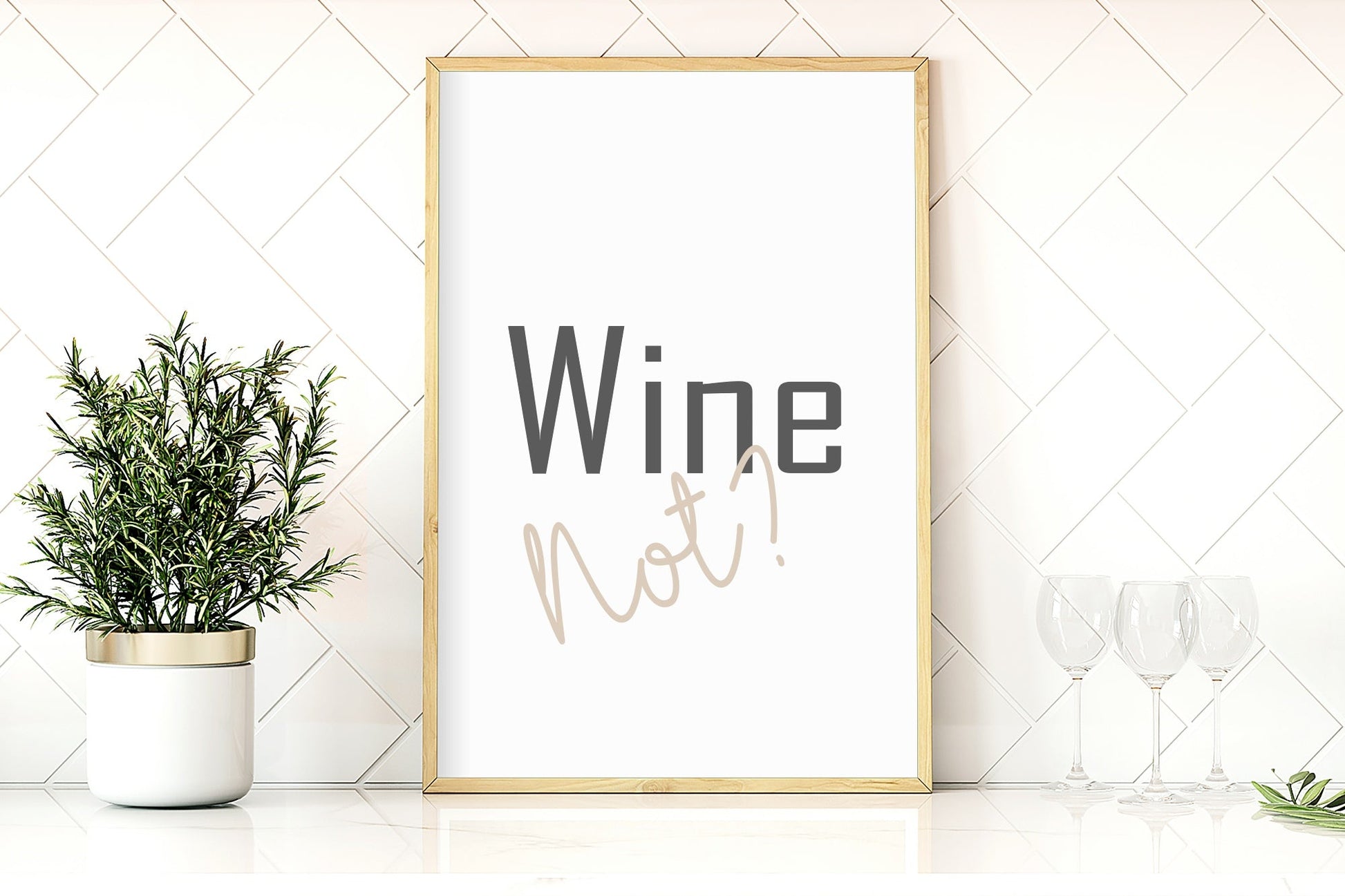 Wine Not Print | Fun Wall Art