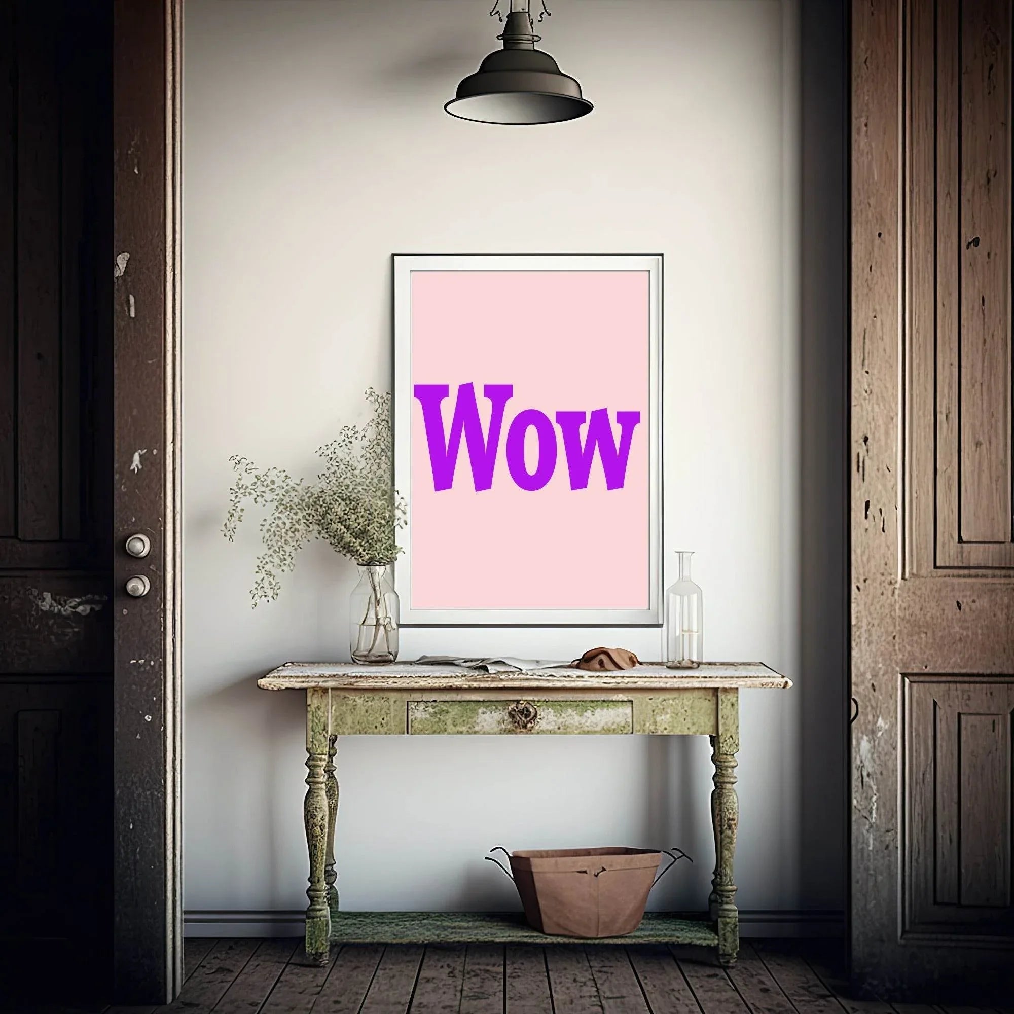 Wow Print | Bright Colourful Wall Art - Larosier Prints