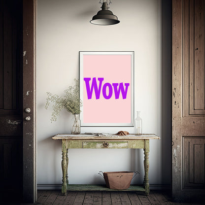 Wow Print | Bright Colourful Wall Art