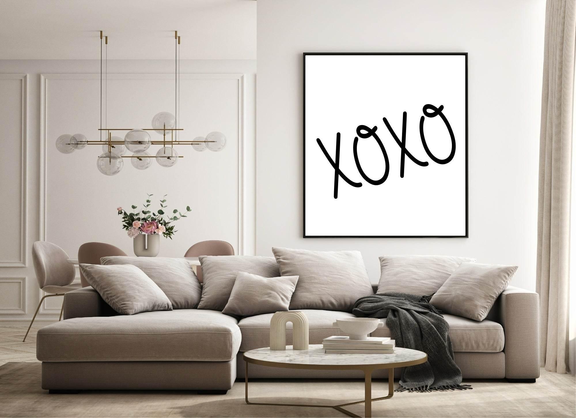 XOXO Print | Family & Love Wall Art - Larosier Prints
