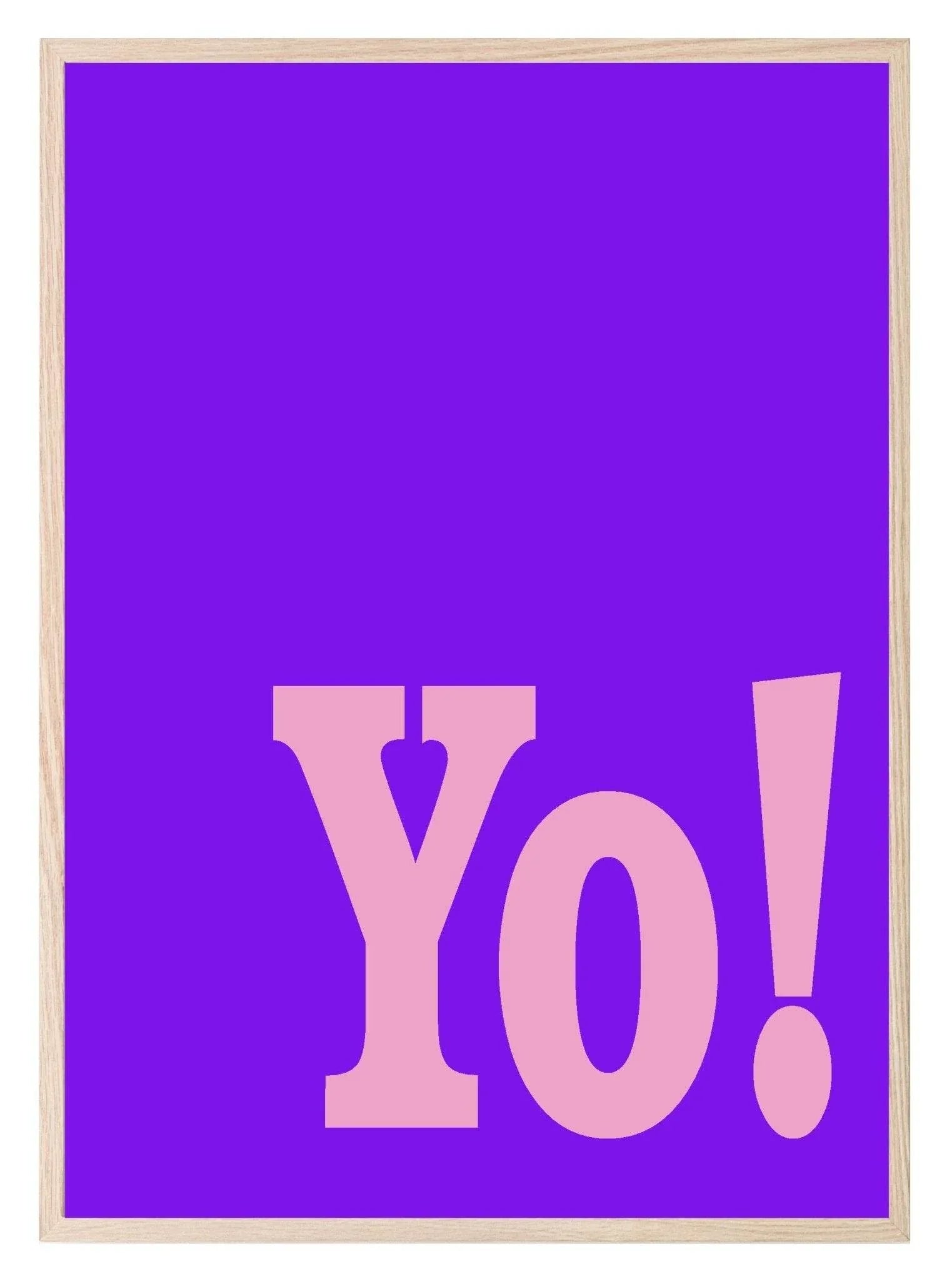 Yo! Print | Bright Colourful Wall Art - Larosier Prints