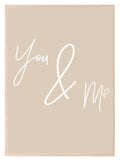 You & Me Print | Family & Love Wall Art - Larosier Prints