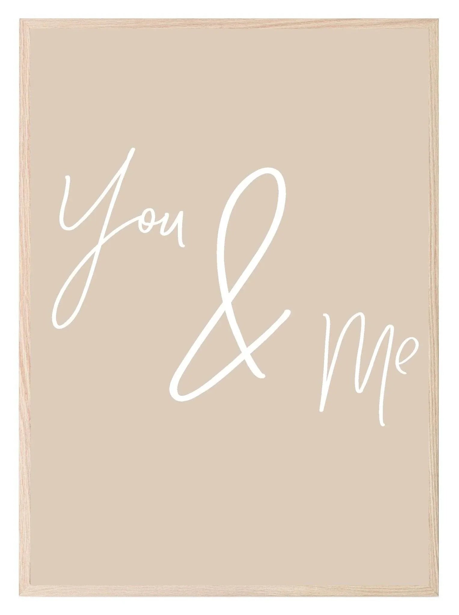 You & Me Print | Family & Love Wall Art - Larosier Prints