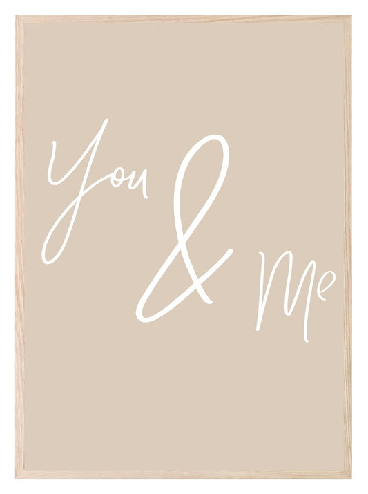 You & Me Print | Family & Love Wall Art