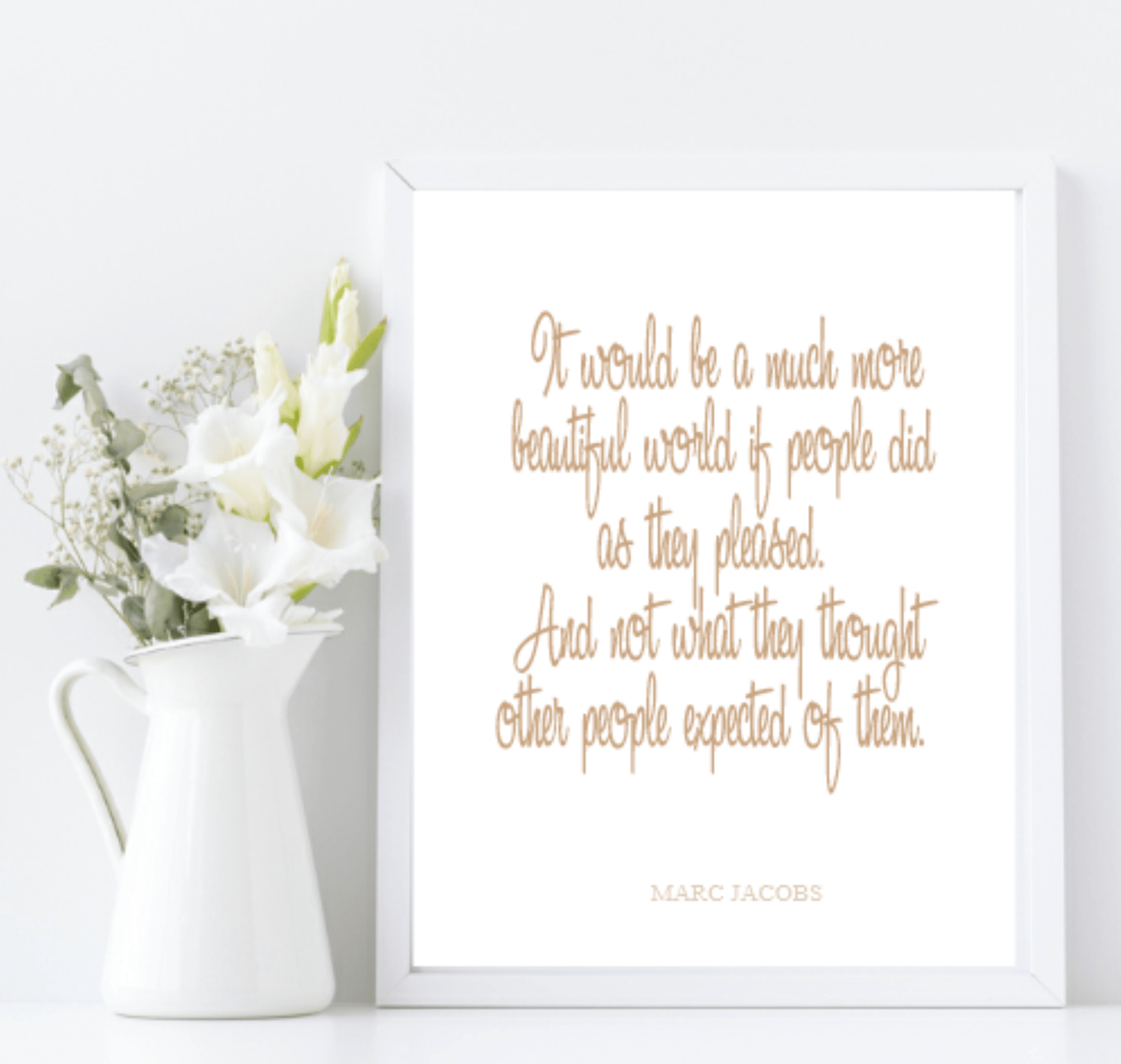 A Beautiful World Of Freedom Print | Inspirational Wall Art