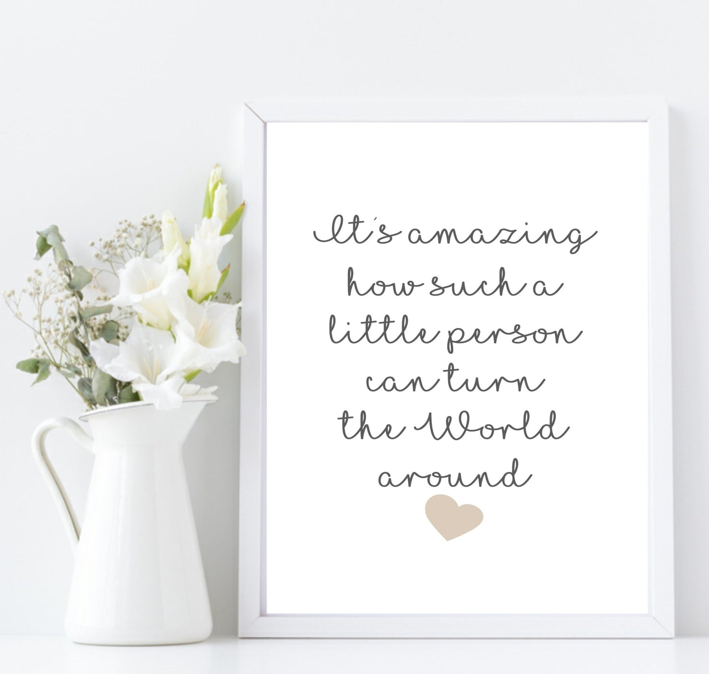 A Little Person Can Turn The World Around | Family Wall Art