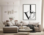 Abstract LOVE Print | Various Colour Options - Larosier Prints