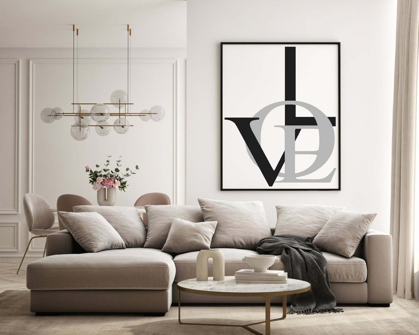 Abstract LOVE Print | Various Colour Options