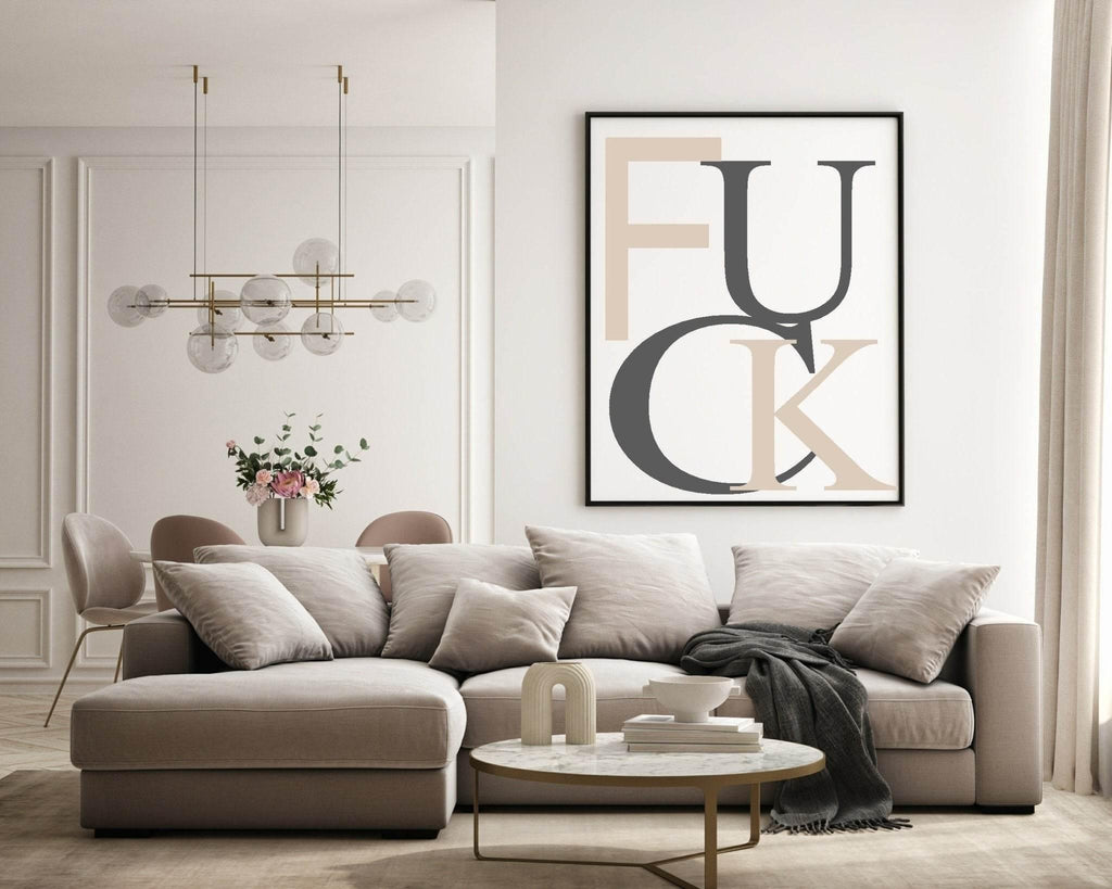 Abstract Swear Print | Sweary Wall Art - Larosier Prints
