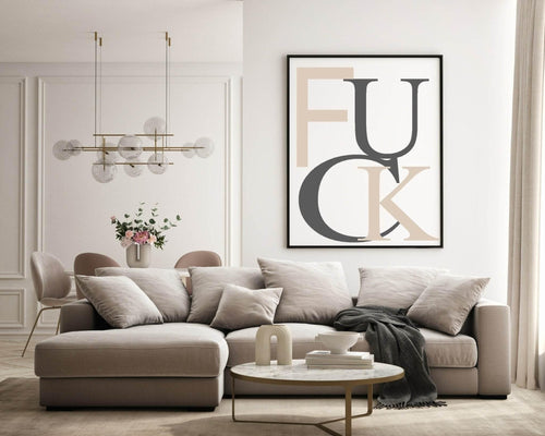 Abstract Swear Print | Sweary Wall Art - Larosier Prints