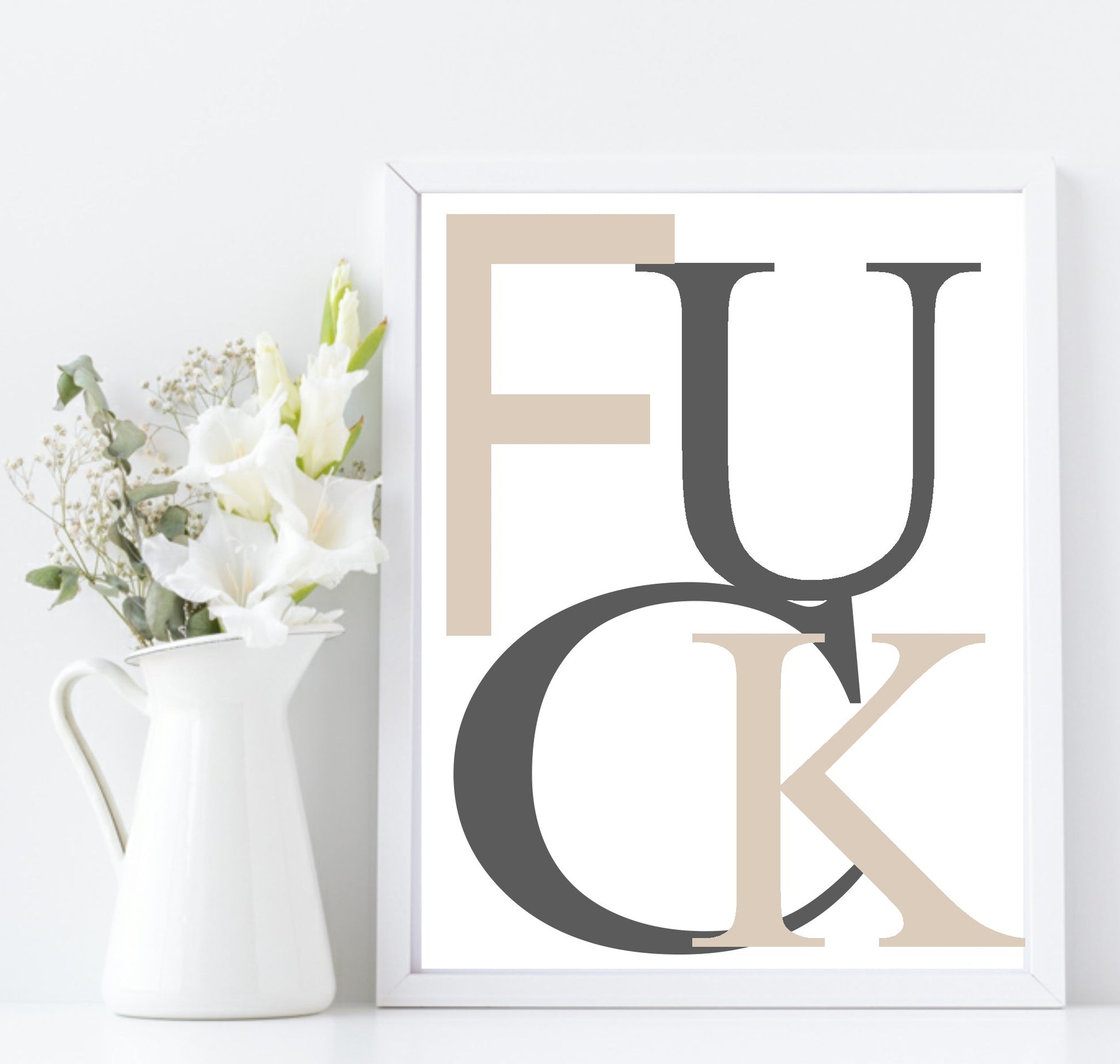 Abstract Swear Print | Sweary Wall Art