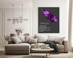 Amethyst Definition Print | Crystal Gem Stone Wall Art | Light or Dark Background - Larosier Prints
