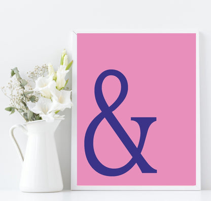 Ampersand Print | Fun Colourful Wall Art