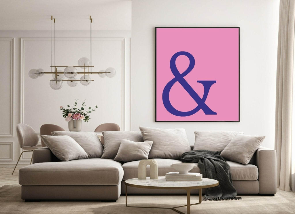 Ampersand Print | Fun Colourful Wall Art - Larosier Prints