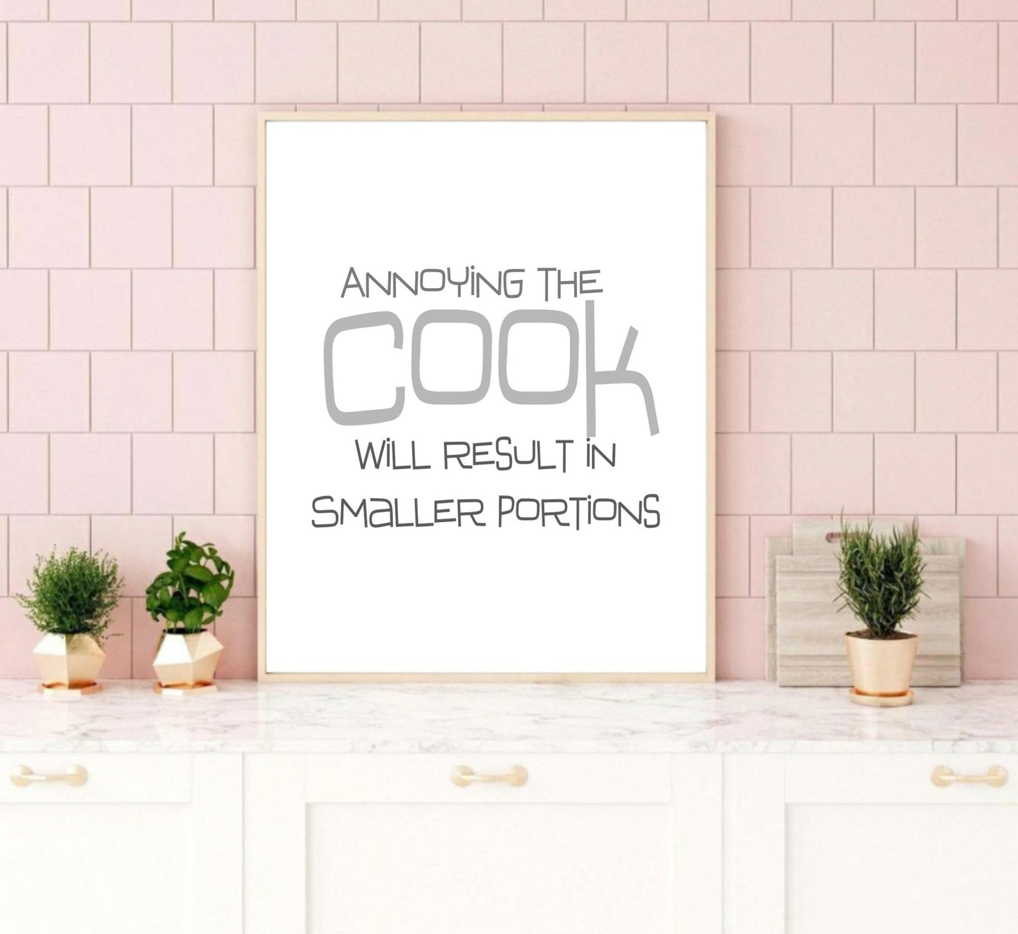 Annoying The Cook Print | Fun Kitchen & BBQ Print