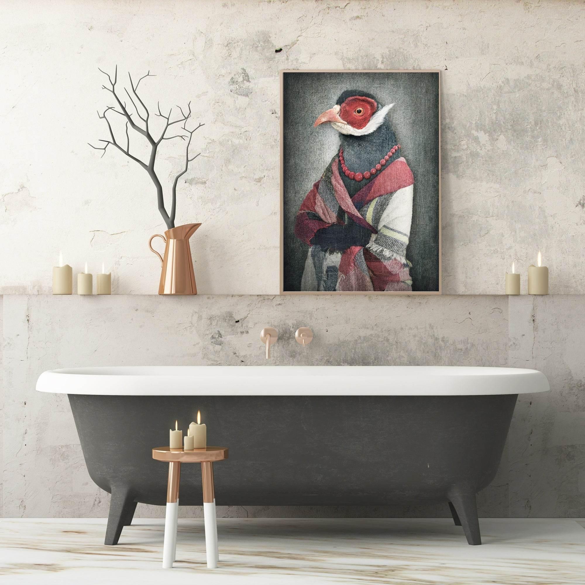 Anthropomorphism Collection Prints | Vintage Style | Animals Dressed Like Humans | Elephant, Dog, Wolf, Lion, Bird - Larosier Prints