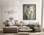 Anthropomorphism Collection Prints | Vintage Style | Animals Dressed Like Humans | Elephant, Dog, Wolf, Lion, Bird - Larosier Prints