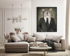 Anthropomorphism Collection Prints | Vintage Style | Animals Dressed Like Humans | Elephant, Dog, Wolf, Lion, Bird - Larosier Prints