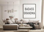 Badass Grandma Print | Family Wall Art - Larosier Prints
