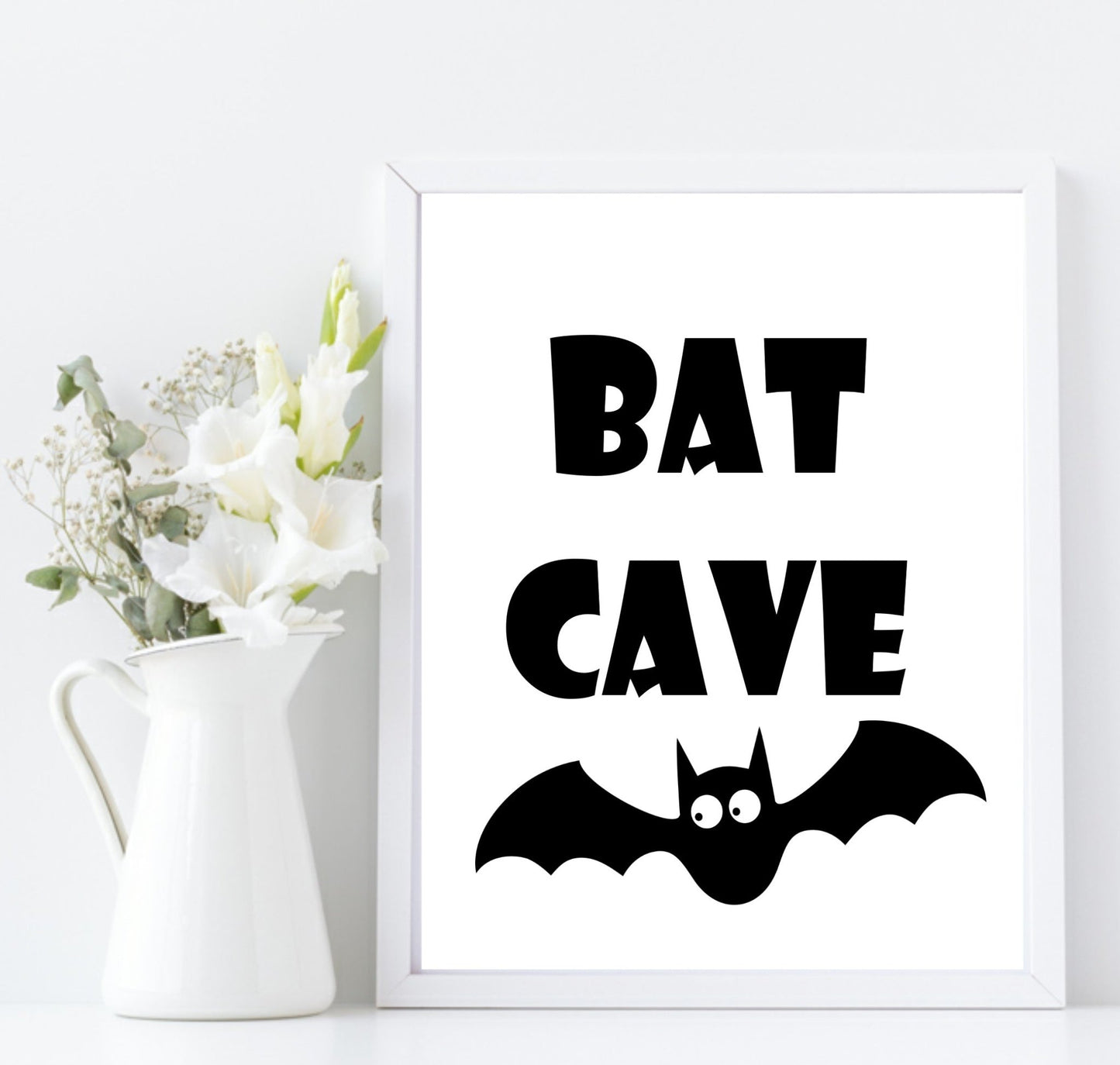 Bat Cave Print | Kids Wall Art