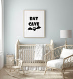 Bat Cave Print | Kids Wall Art - Larosier Prints