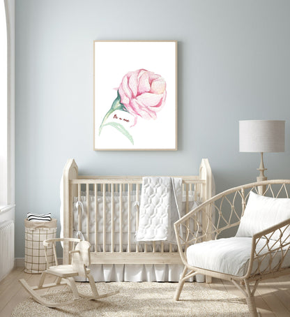 Be A Rose Print | Floral Wall Art