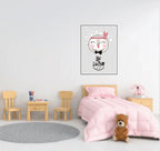 Be Happy Bird Print | Scandinavian inspired Wall Art - Larosier Prints
