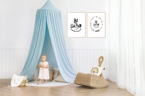 Be Happy Print | Scandinavian Inspired Wall Art - Larosier Prints