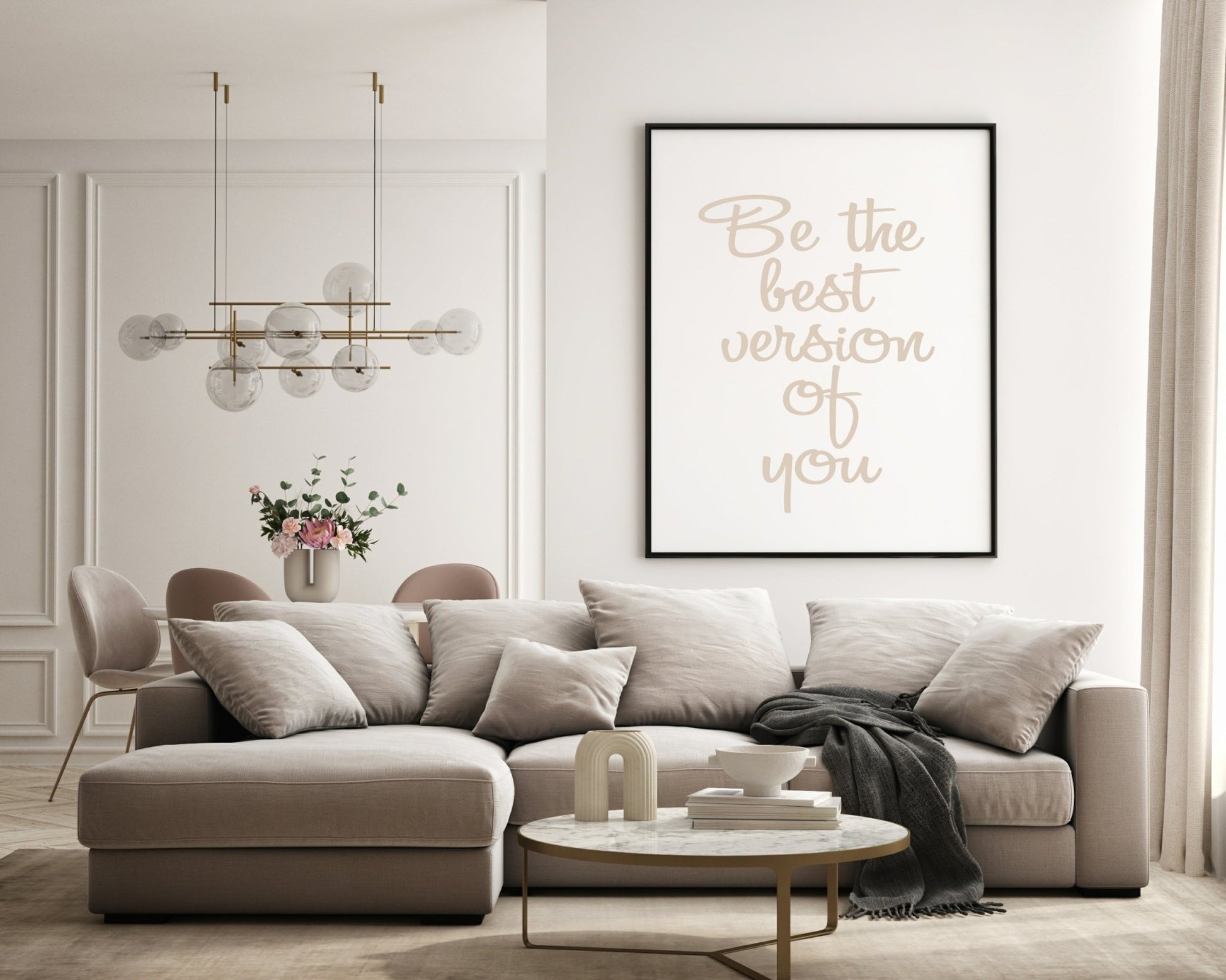 Be The Best Version Of You Print | Inspirational Wall Art | Customisable