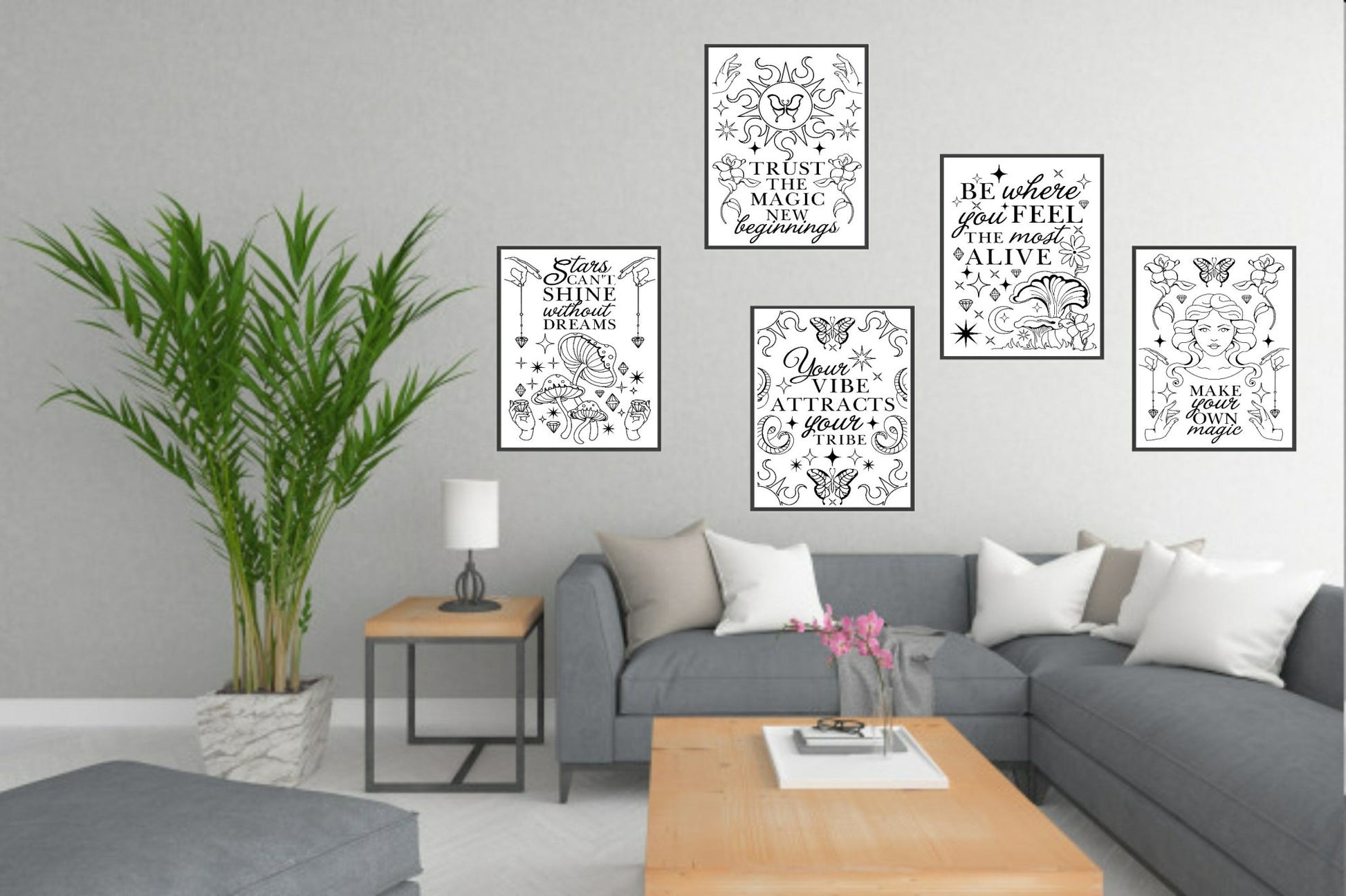 Be Where You Feel Most Alive Print | Inspirational Celestial Wall Art