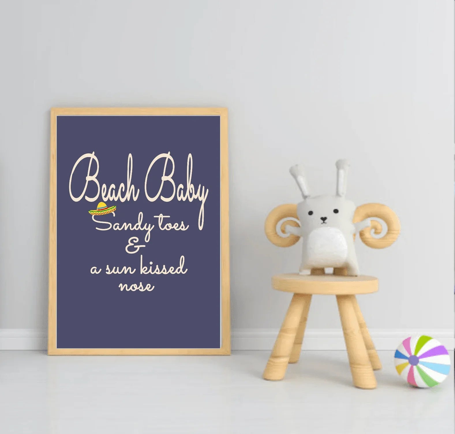 Beach Baby Print | Various Colour Options - Larosier Prints