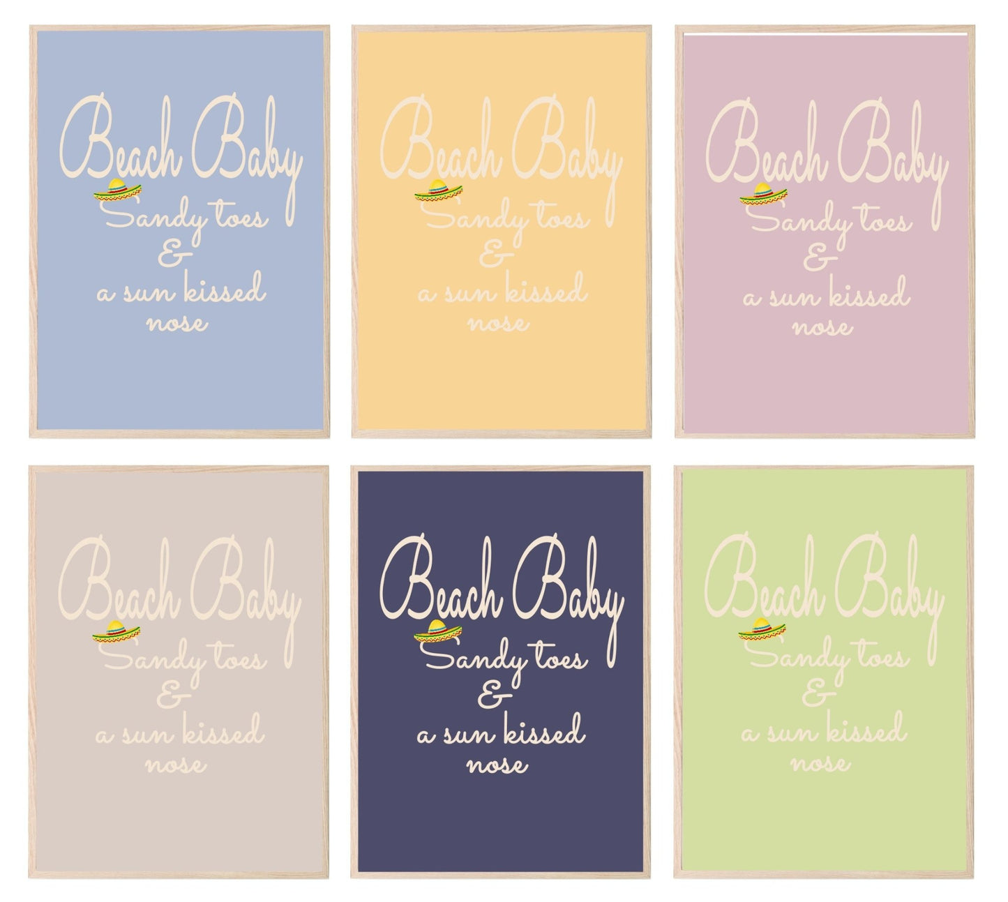 Beach Baby Print | Various Colour Options