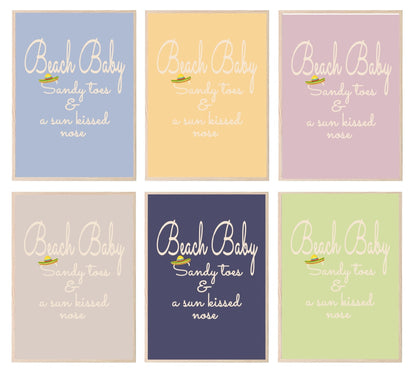 Beach Baby Print | Various Colour Options