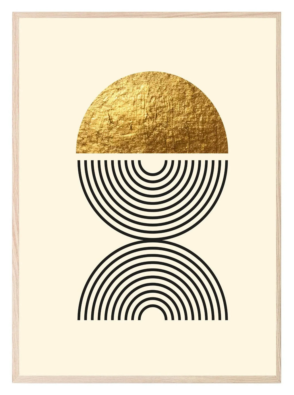 Black & Gold Abstract Print | Modern Wall Art 3 - Larosier Prints